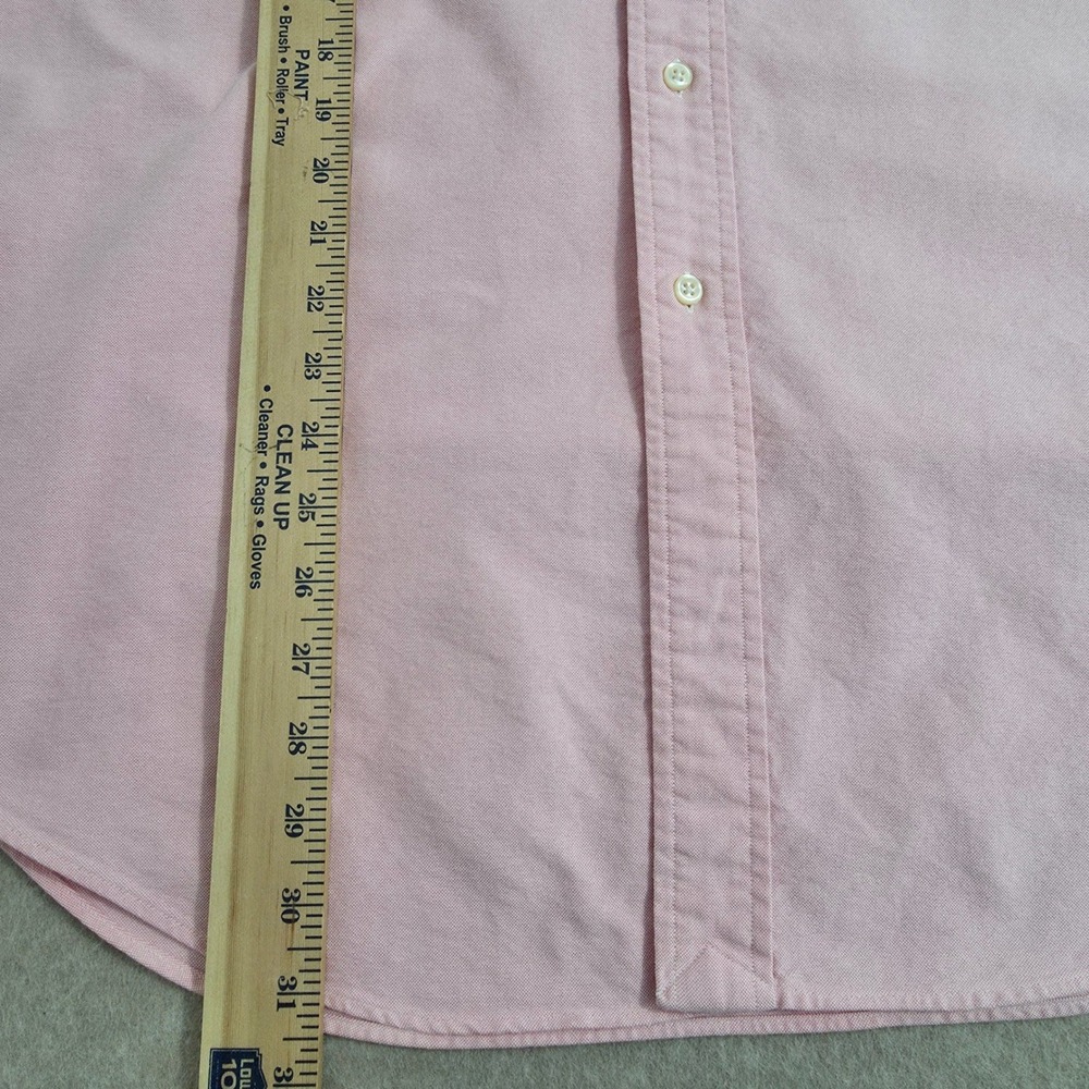 Ralph Lauren Yarmouth Oxford Button Down Shirt Sz 16.5-35 Pink Pony Logo Preppy - Picture 9 of 10